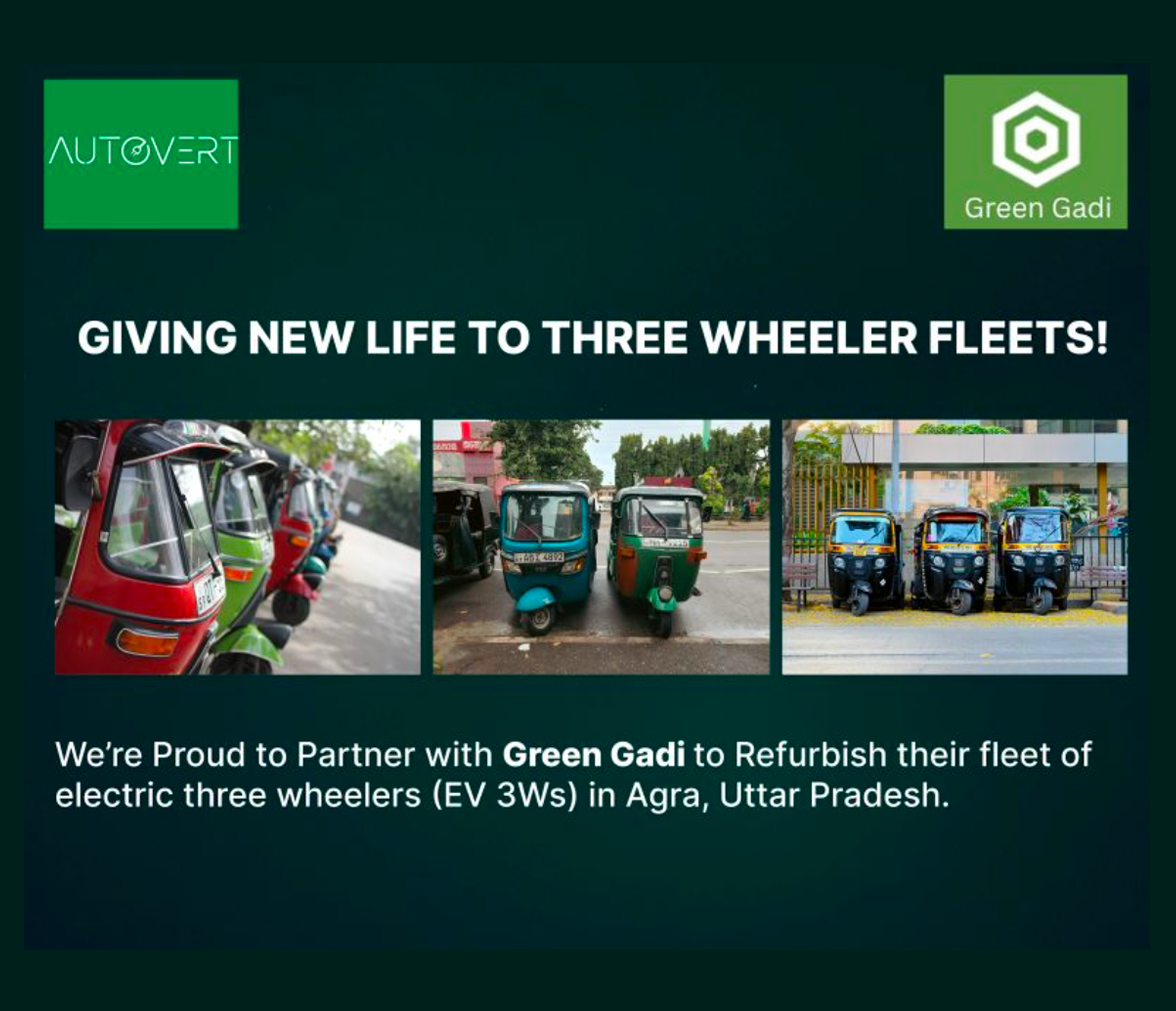 Autovert and Green Gadi second-life EV partnership